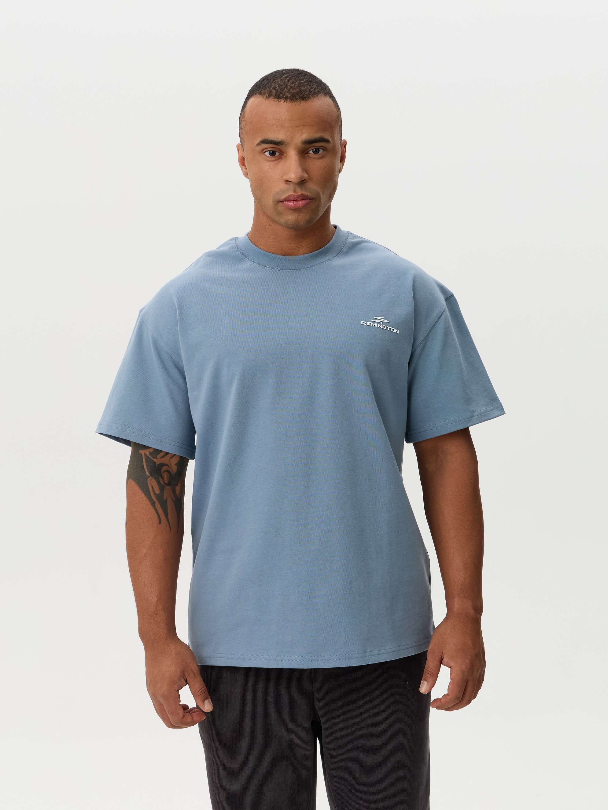 Футболка мужская Remington Casual Blue Light Shade