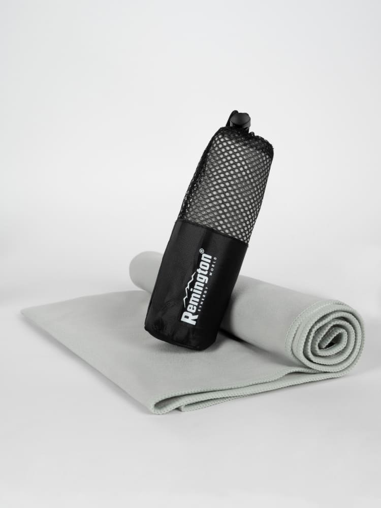 Полотенце Remington из микрофибры, 50*30 см, цвет серый, в сетчатом мешке