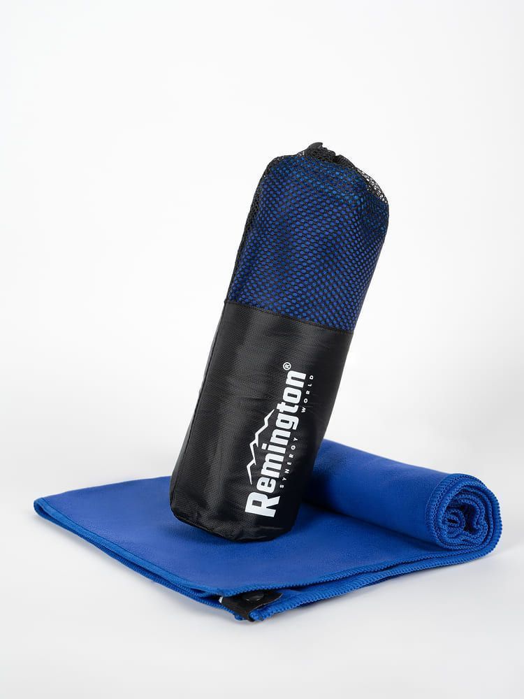 Полотенце Remington из микрофибры, 150*75 см, цвет синий, в сетчатом мешке