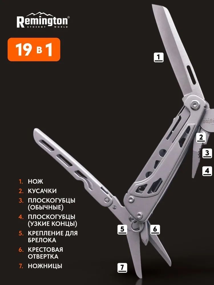 Мультитул тактический Remington ActivePro 19 в 1