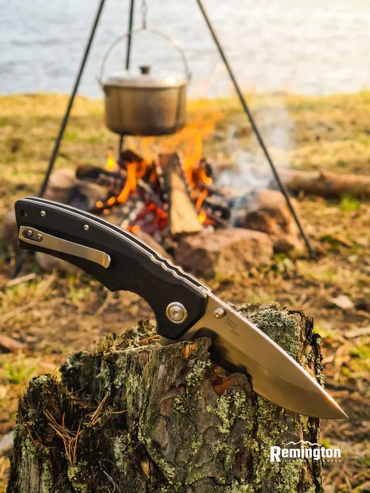 Нож складной туристический Remington Edge Black