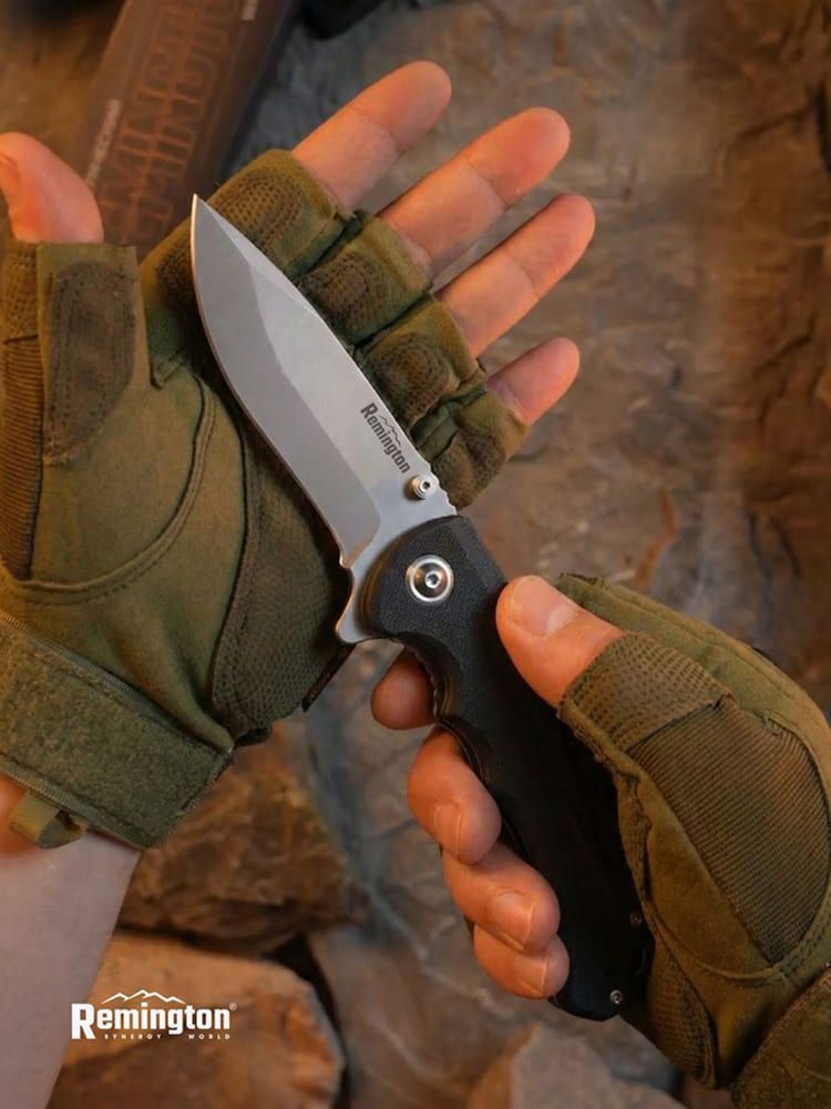 Нож складной туристический Remington Shadow Black