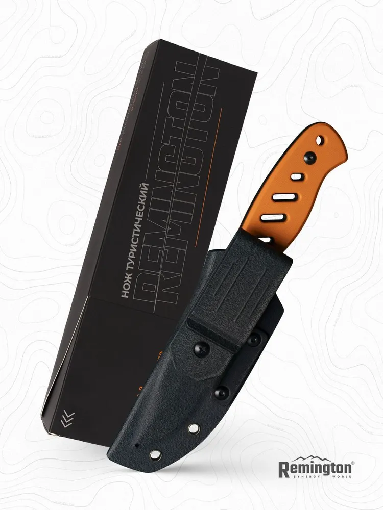 Нож туристический с фикс. лезвием Remington Bulwark Orange