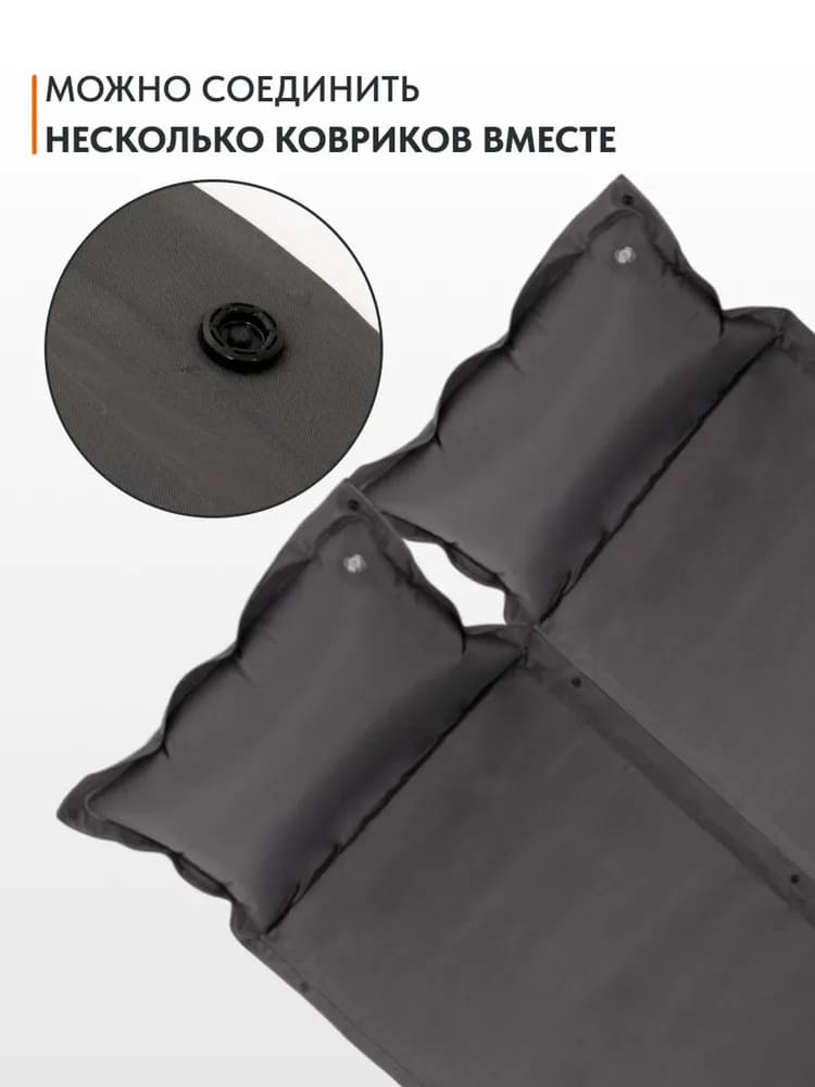Самонадувающийся коврик Remington 192x60x3 (серый)