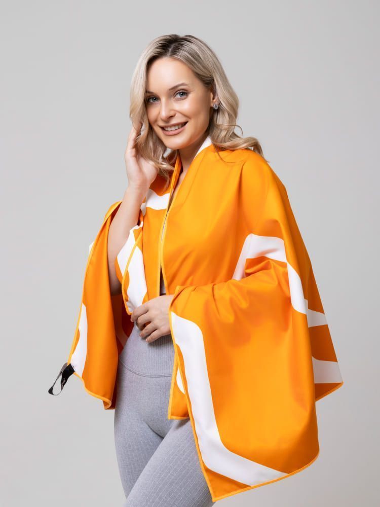 Полотенце Remington из микрофибры, 150*75 см, цвет оранжевый, в резиновой коробке