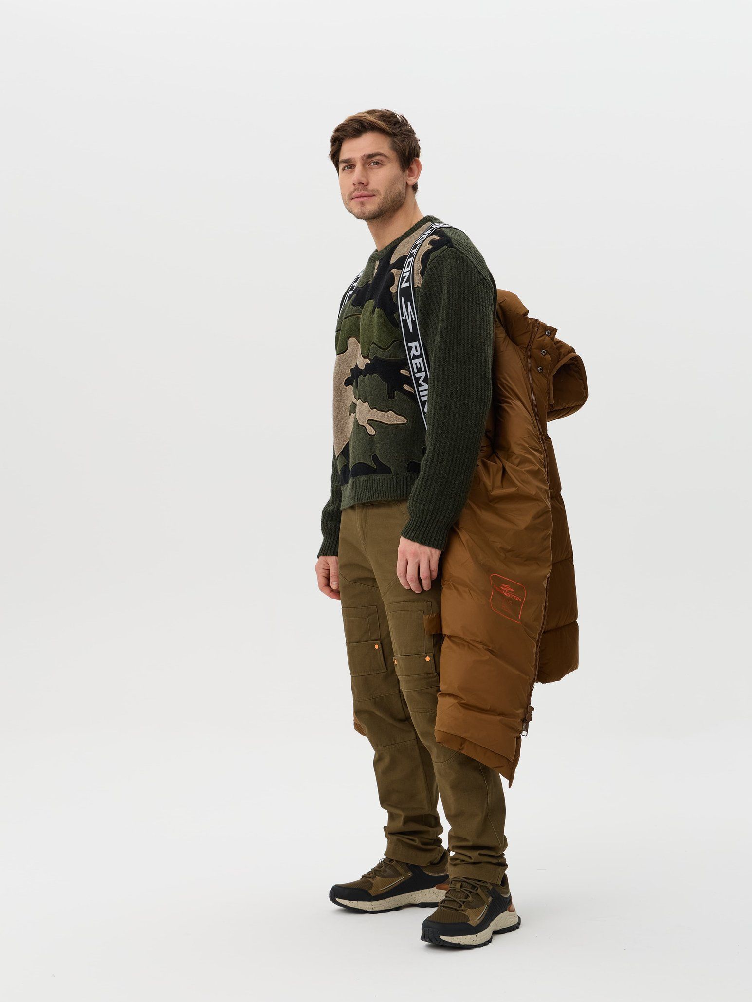 Пальто пуховое мужское Remington DOW2 Anthracene Brown