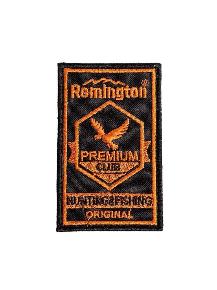 Шеврон Remington HUNTING CLUB ORIGINAL (Black/orange, 8,5*5 cm,V)
