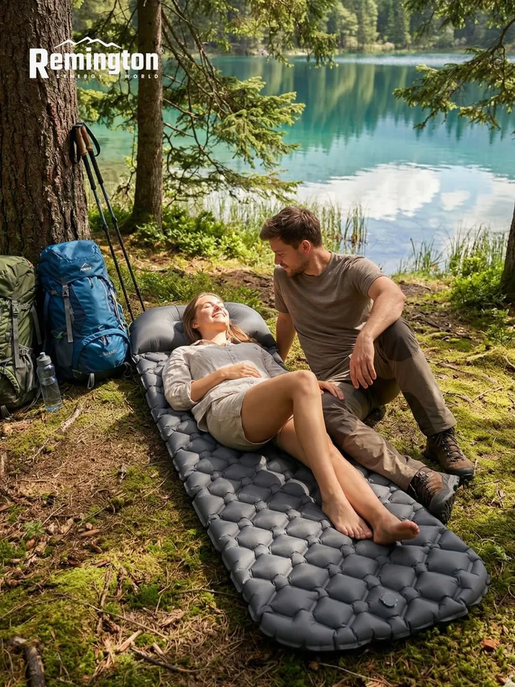 Надувной ультралегкий коврик Remington 190x56x5,5 (хром)