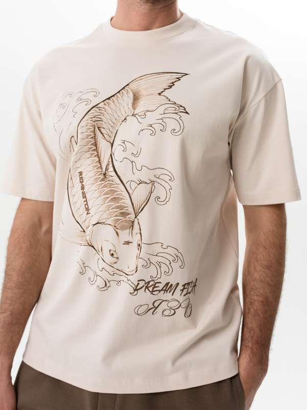 Футболка мужская Remington Fish Beige