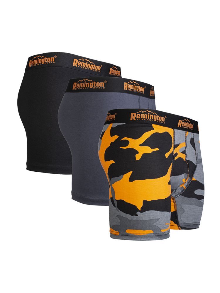 Мужские трусы boxers Remington, набор 3 шт, микс серый 013