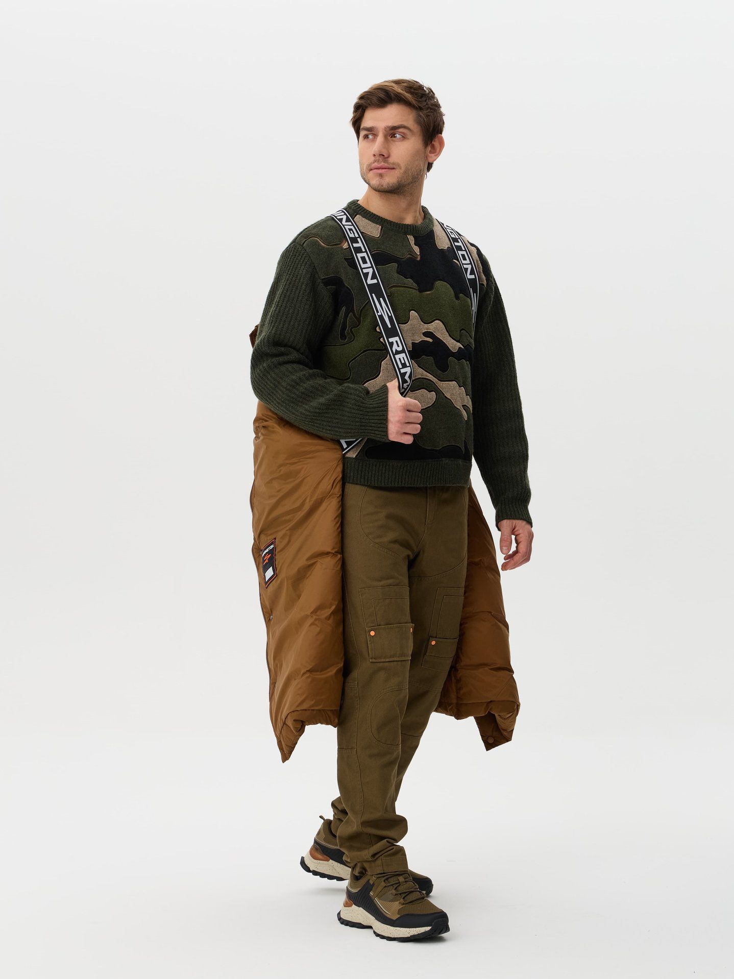 Пальто пуховое мужское Remington DOW2 Anthracene Brown