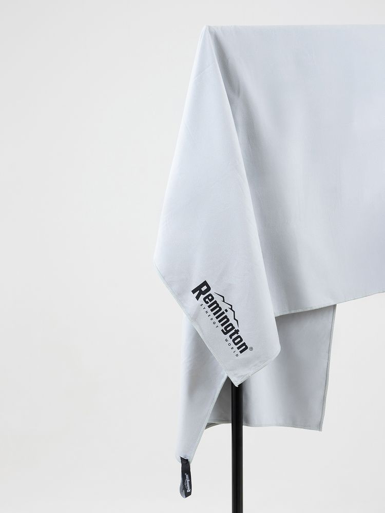 Полотенце Remington из микрофибры, 150*75 см, цвет серый, в сетчатом мешке