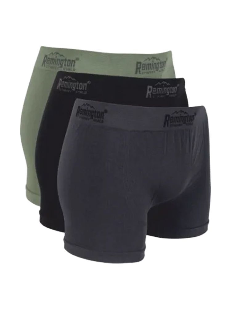 Мужские трусы боксеры Remington, set 3 pieces (серый, черный, зеленый)