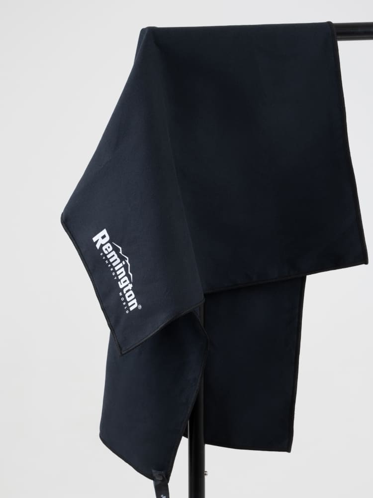 Полотенце Remington из микрофибры, 100*50 см, цвет чёрный, в резиновой коробке