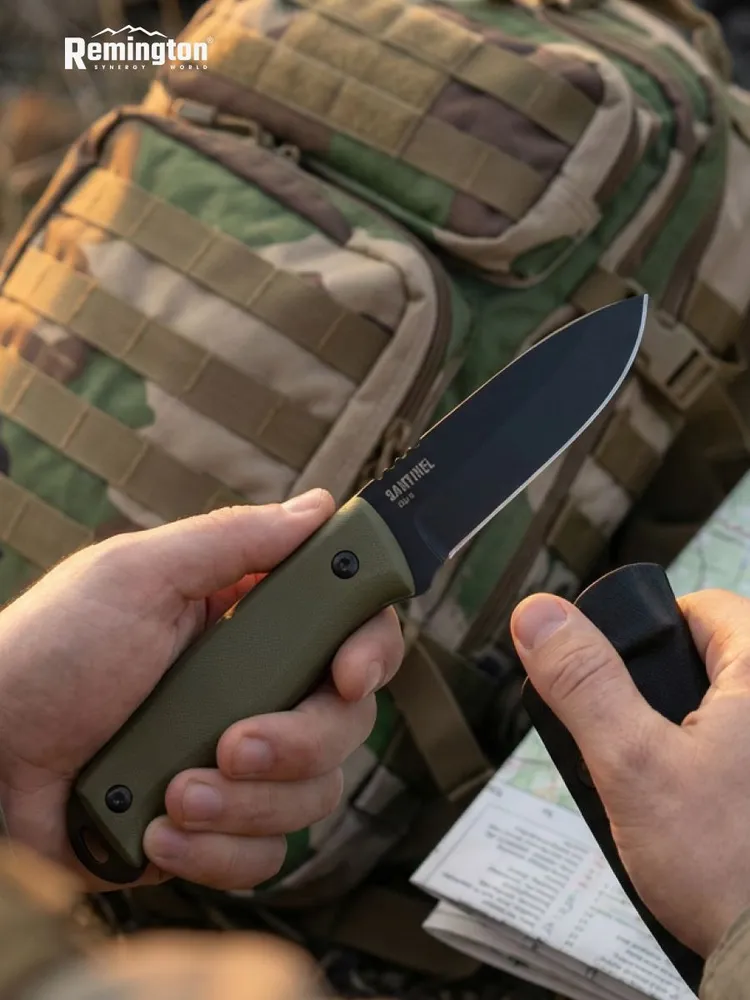 Нож туристический с фикс. лезвием Remington Sentinel Dark Green