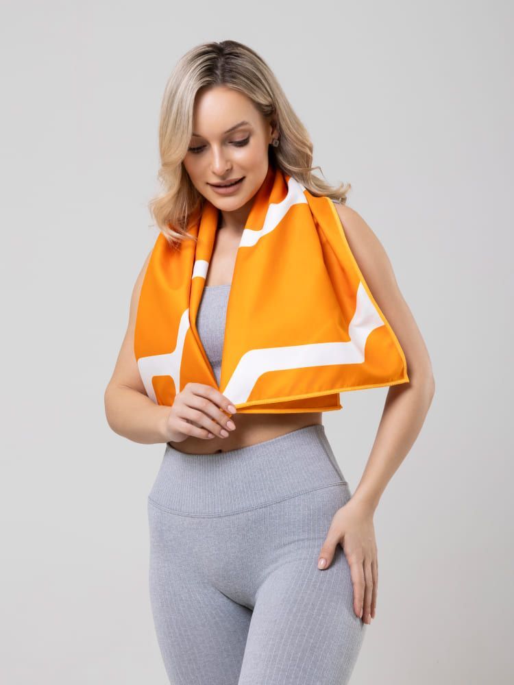 Полотенце Remington из микрофибры, 100*50 см, цвет оранжевый, в резиновой коробке