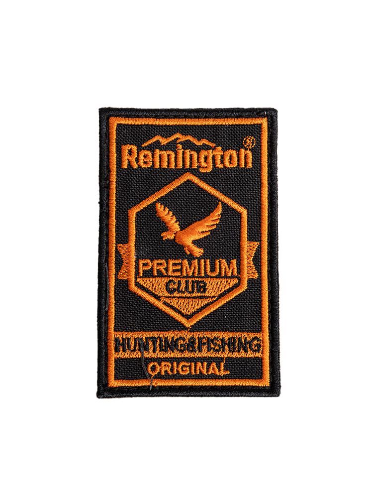 Шеврон Remington HUNTING CLUB ORIGINAL (Black/orange, 8,5*5 cm,V)