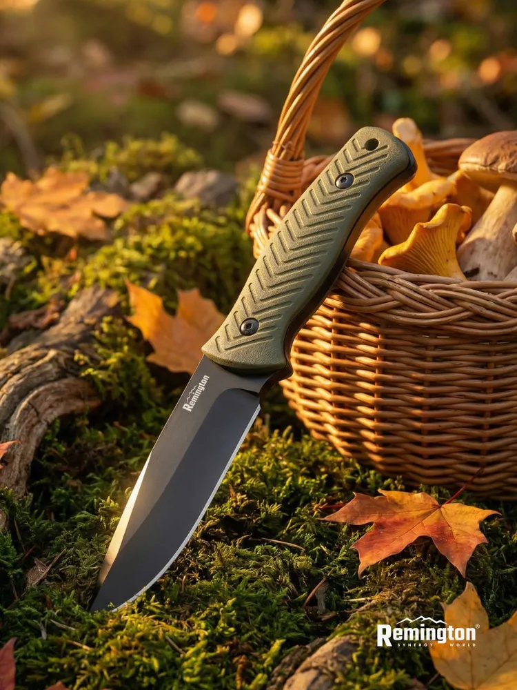 Нож туристический с фикс. лезвием Remington Pillar Dark Green