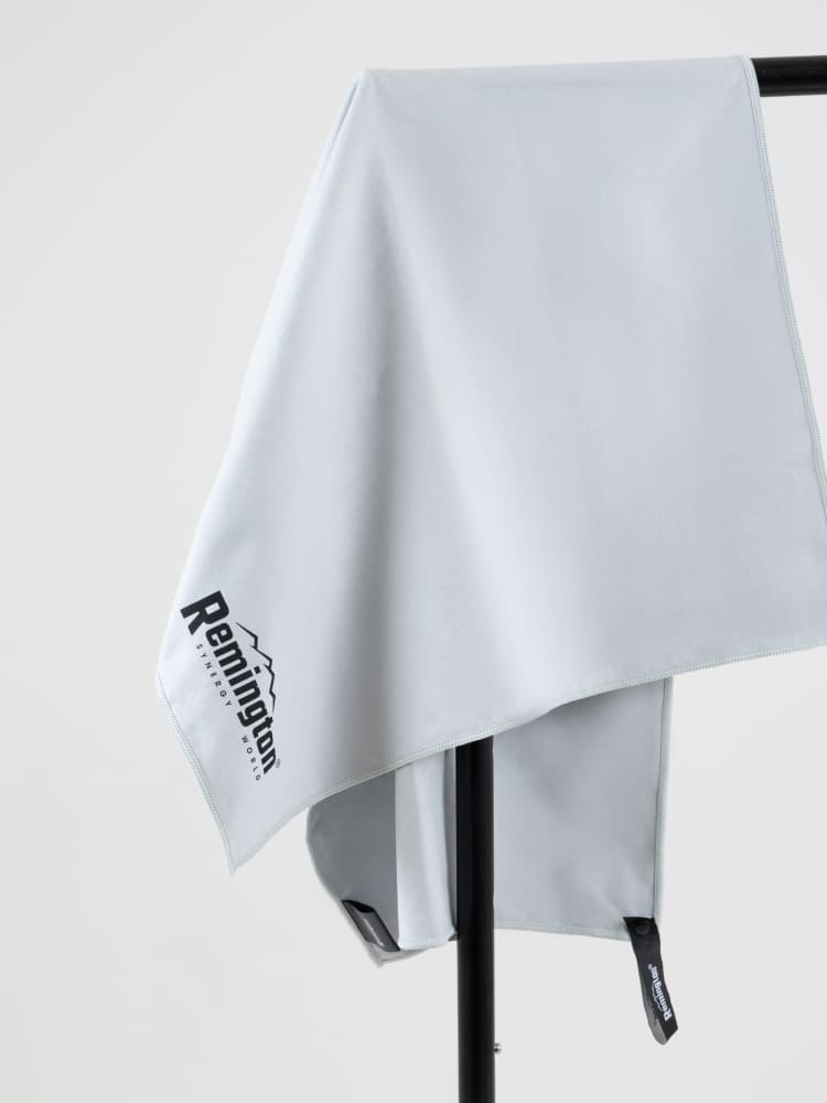 Полотенце Remington из микрофибры, 100*50 см, цвет серый, в сетчатом мешке