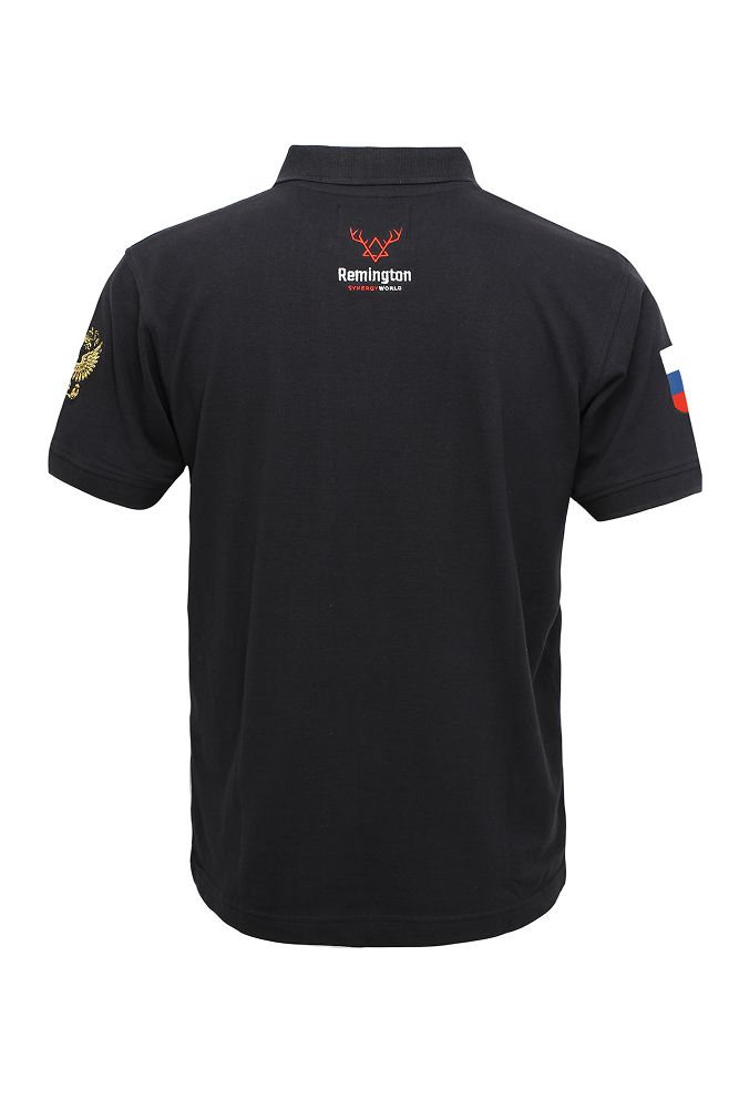 Футболка Remington Men’s Short Sleeve Polo Black R- Neck Tshirt