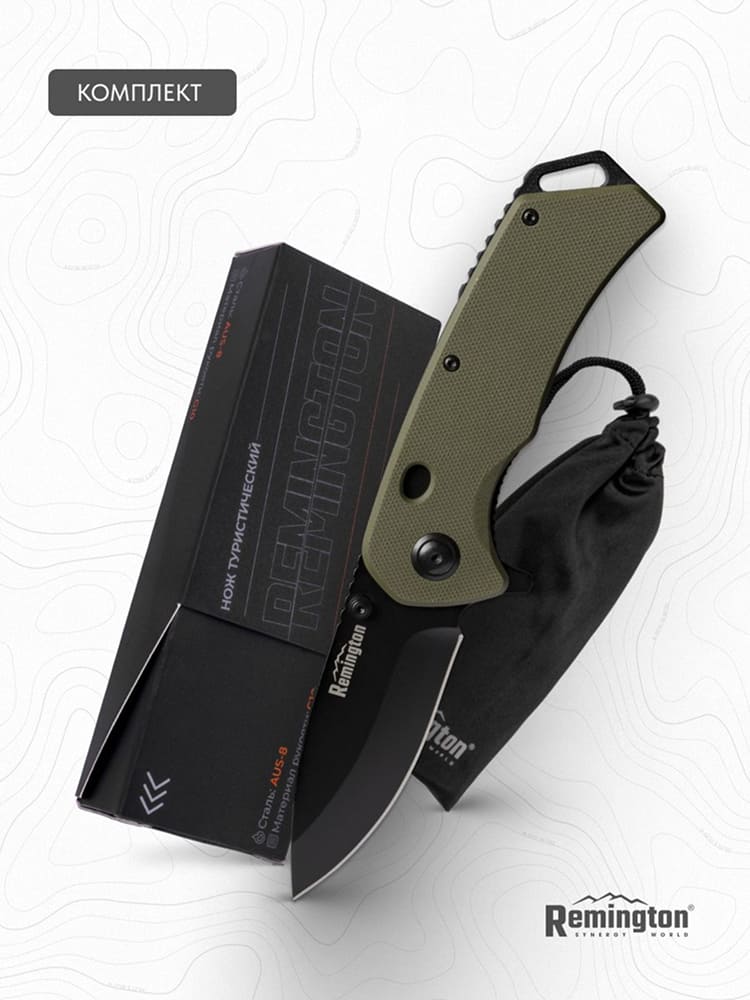 Нож складной туристический Remington Bolt Dark Green