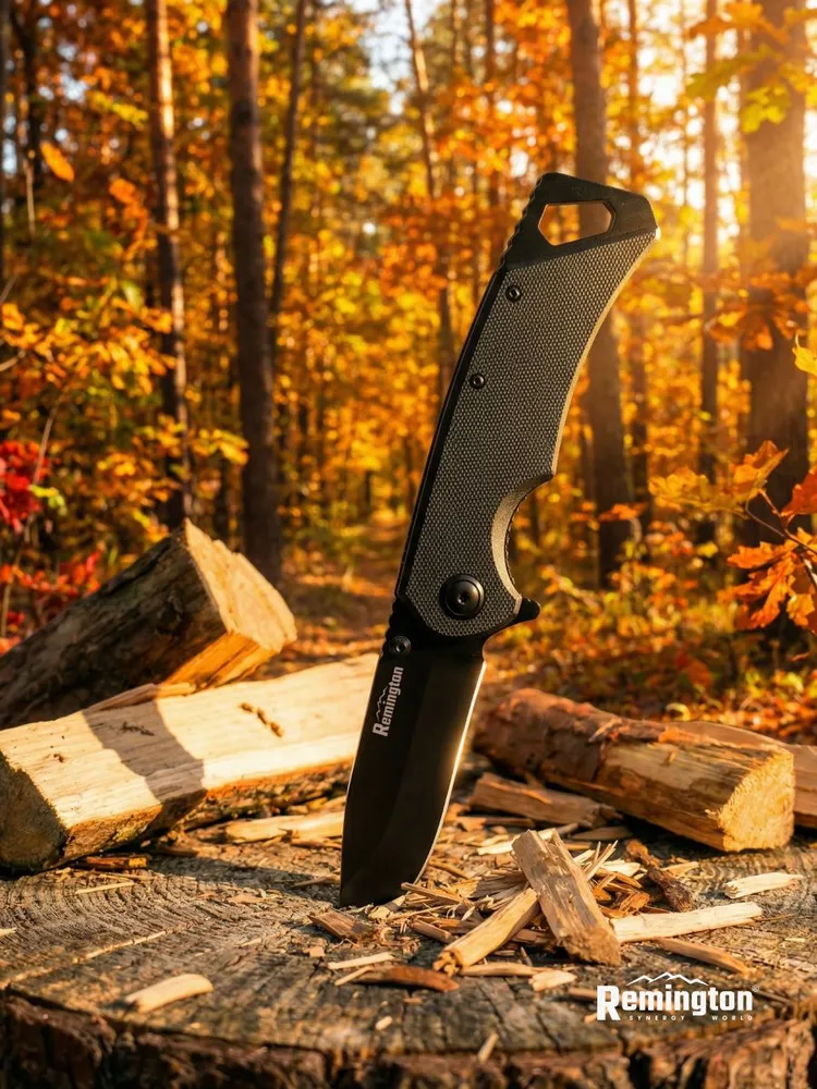 Нож складной туристический Remington Veil Black