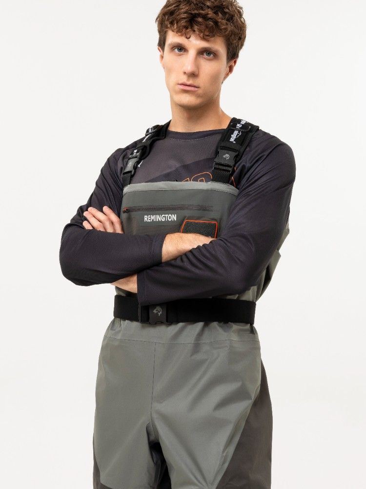 Рыболовные вейдерсы забродные Remington Fishing Rivers Black / Grey