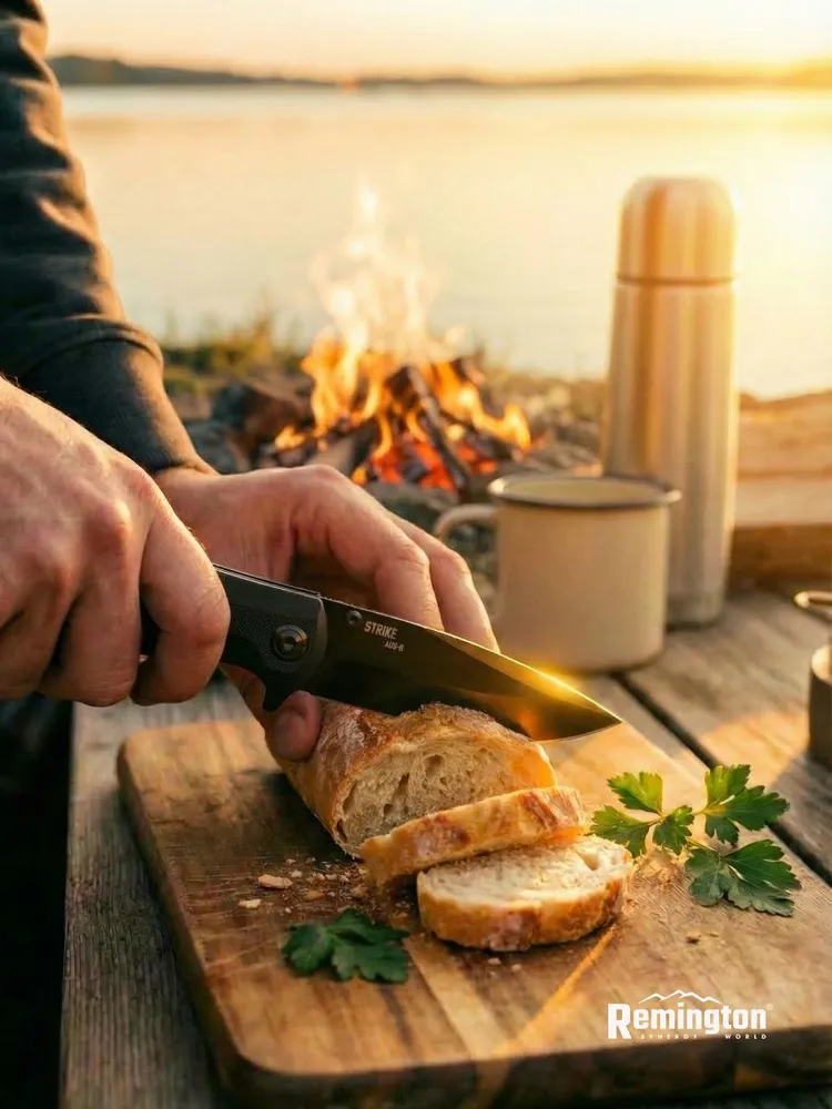 Нож складной туристический Remington Strike Black