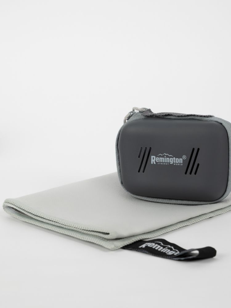 Полотенце Remington из микрофибры, 50*30 см, цвет серый, в резиновой коробке
