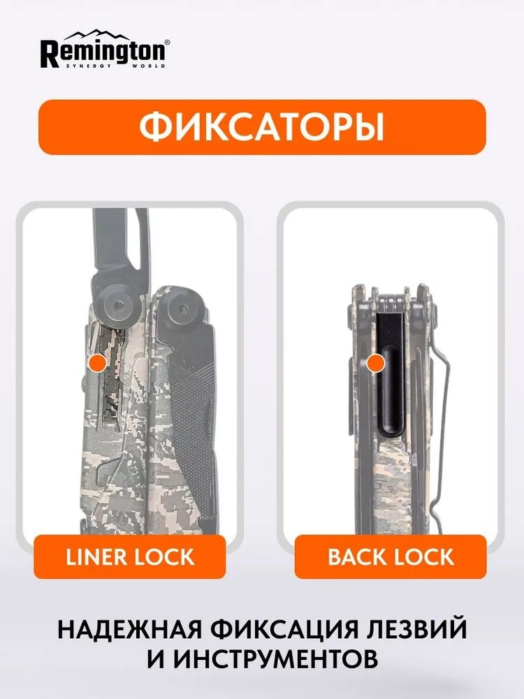 Мультитул тактический Remington ActionTool 18 в 1