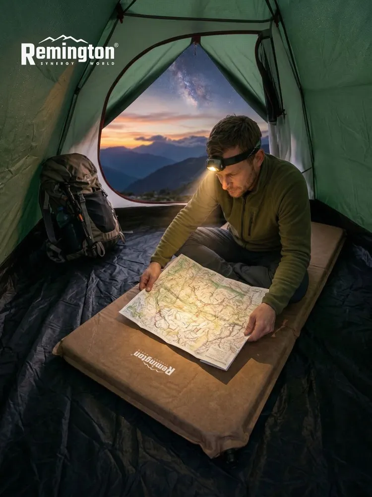 Самонадувающийся коврик Remington 200x66x5 (хаки)