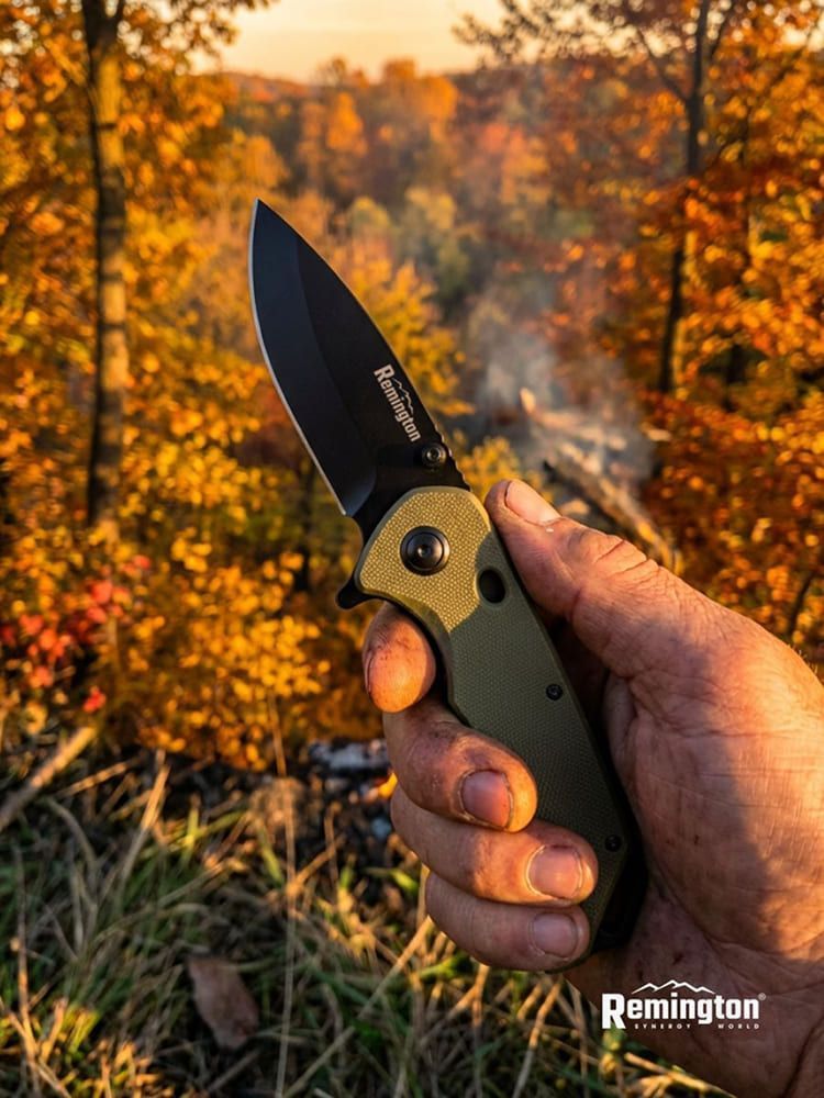 Нож складной туристический Remington Bolt Dark Green