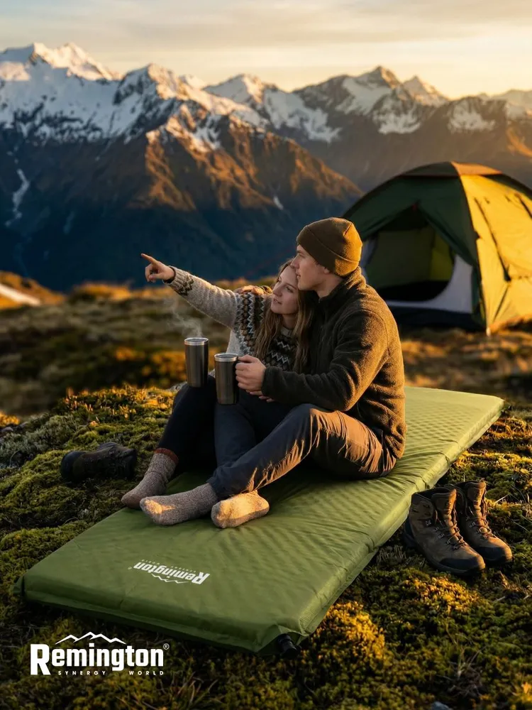 Самонадувающийся коврик Remington 200x66x5  (зеленый)