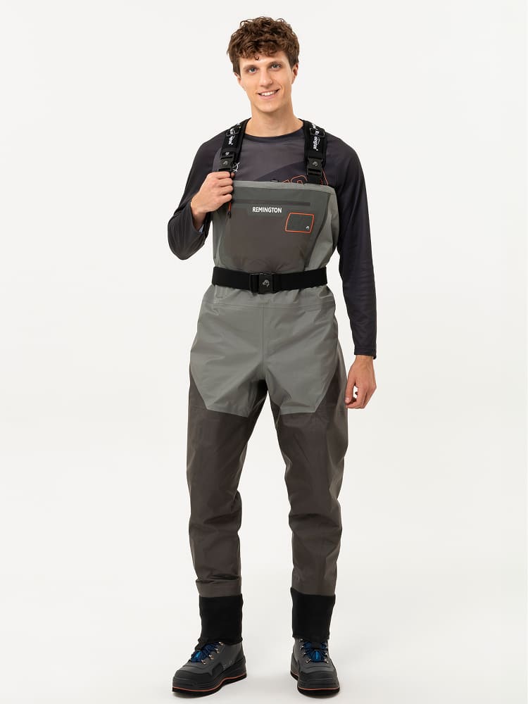 Рыболовные вейдерсы забродные Remington Fishing Rivers Black / Grey
