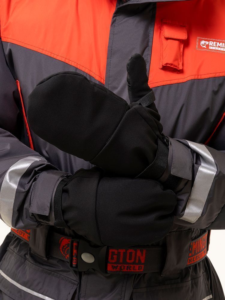Перчатки-варежки Remington Activ Fishing Softshell Black