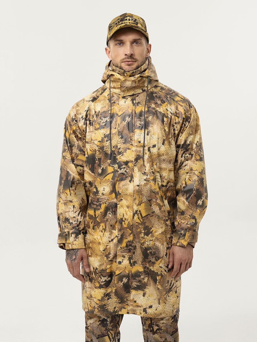 Плащ тент Remington New PU waterproof Yellow Waterfowl Honeycombs