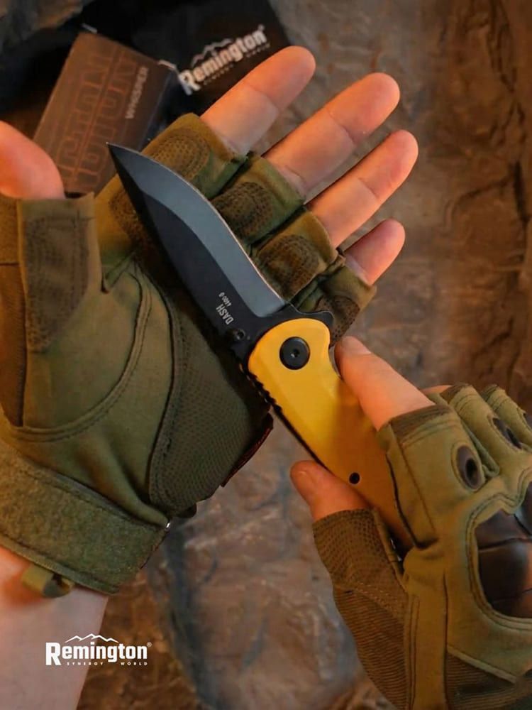 Нож складной туристический Remington Dash Yellow