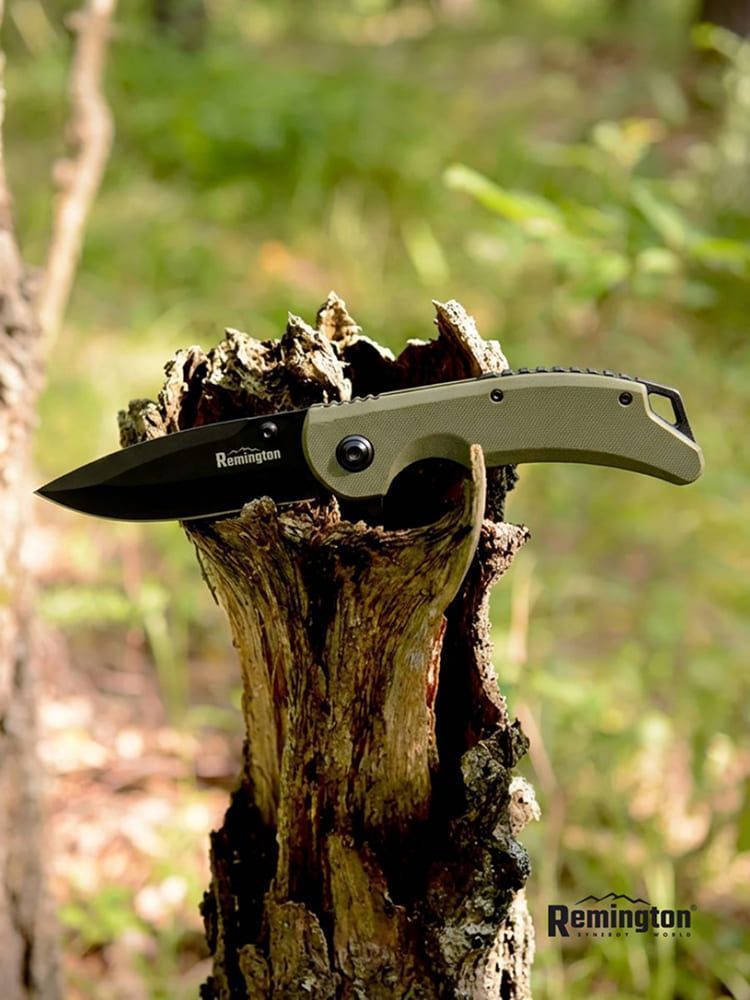 Нож складной туристический Remington Whisper Dark Green