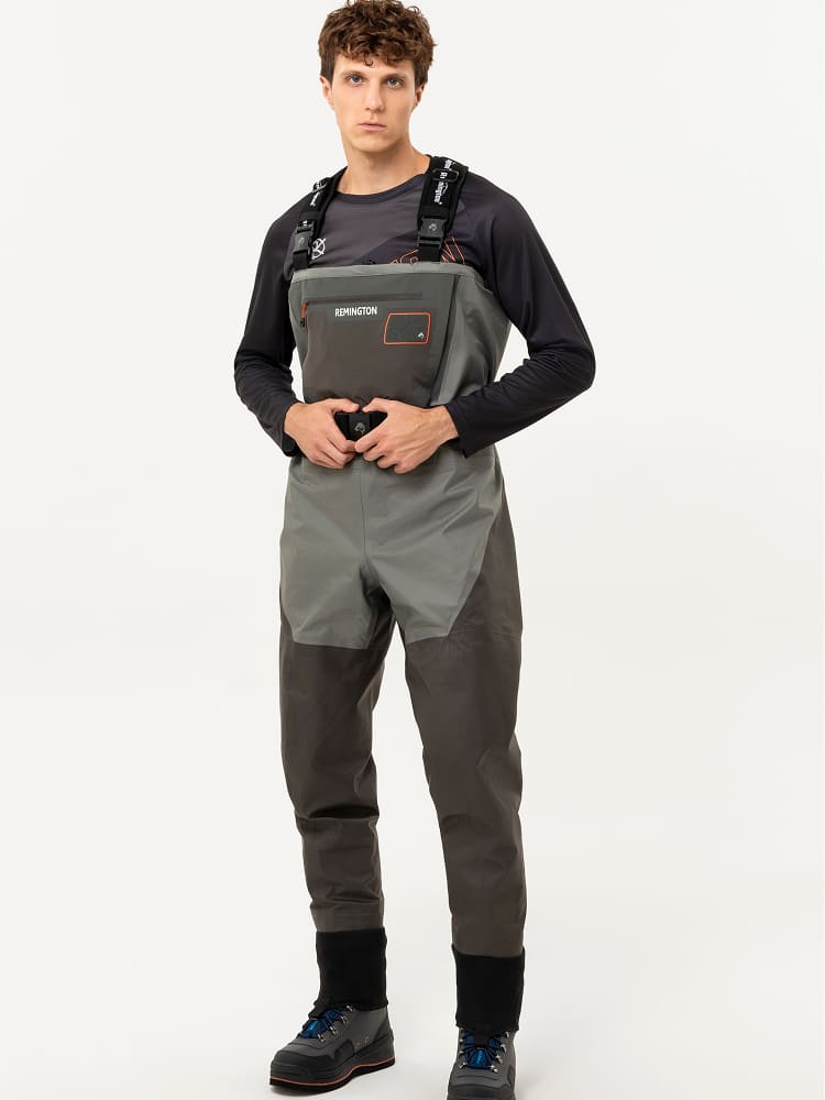 Рыболовные вейдерсы забродные Remington Fishing Rivers Black / Grey
