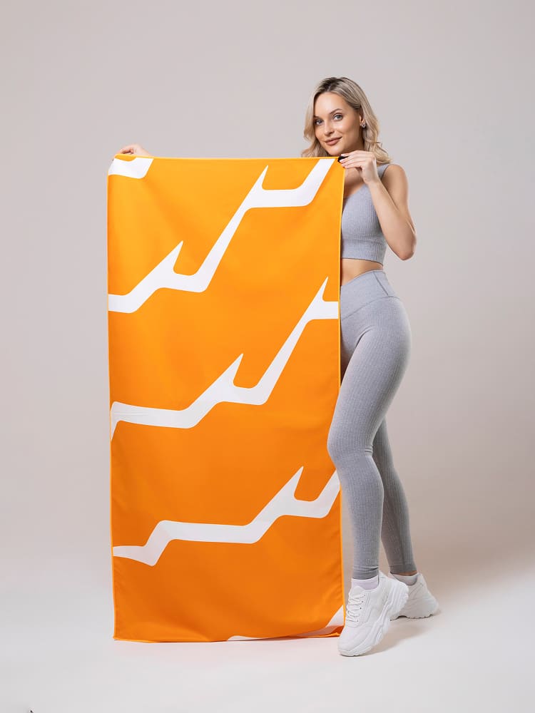 Полотенце Remington из микрофибры, 150*75 см, цвет оранжевый, в резиновой коробке