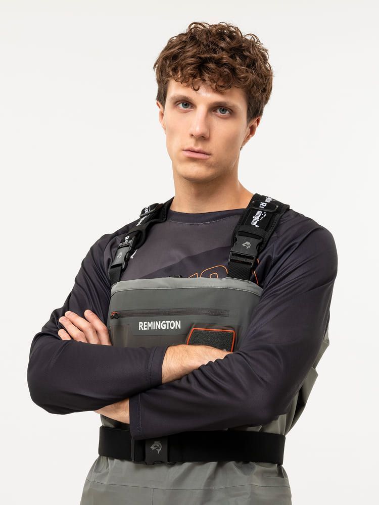 Рыболовные вейдерсы забродные Remington Fishing Rivers Black / Grey