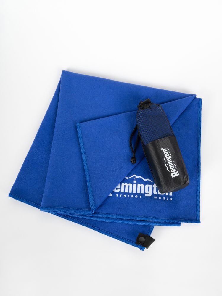 Полотенце Remington из микрофибры, 50*30 см, цвет синий, в сетчатом мешке