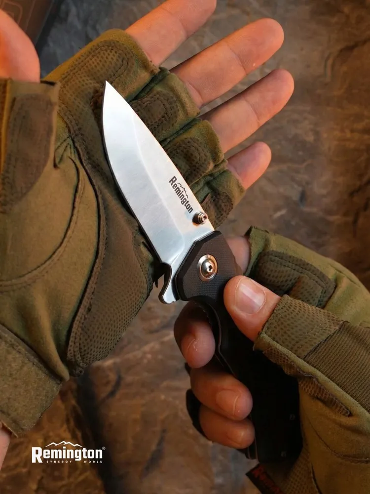 Нож складной туристический Remington Edge Black