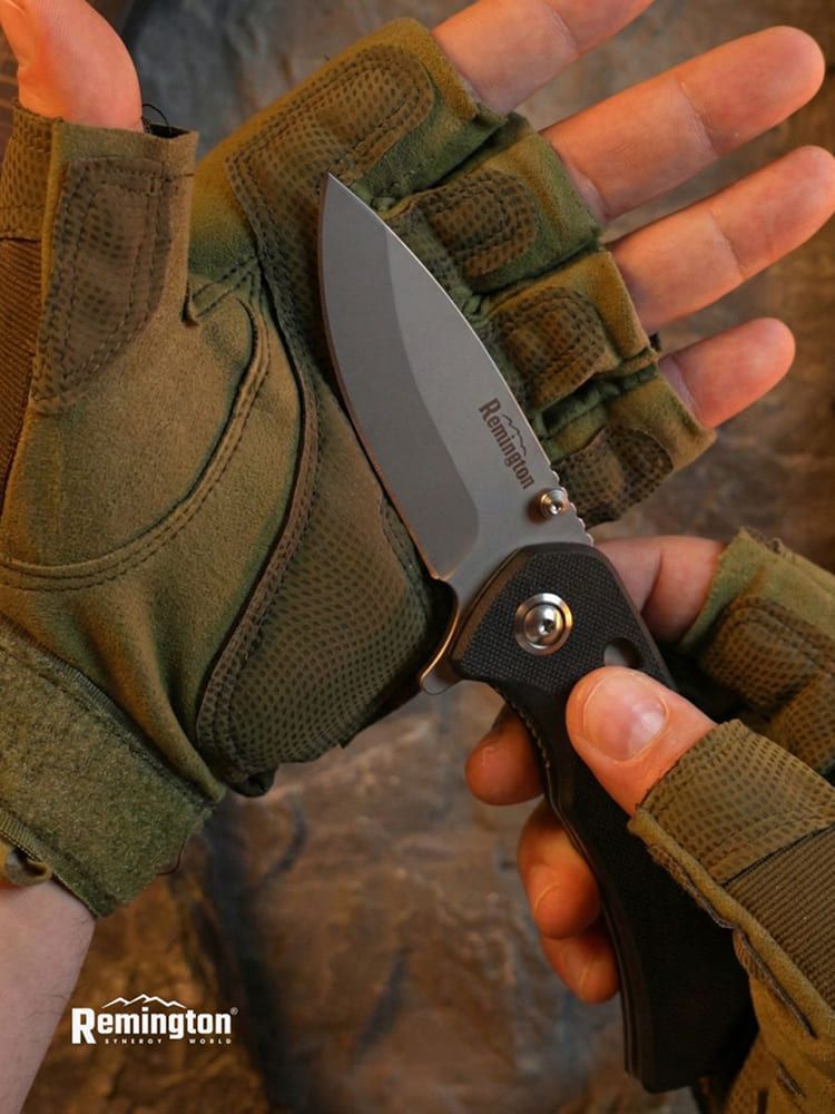 Нож складной туристический Remington Bolt Black