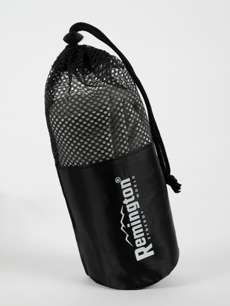 Полотенце Remington из микрофибры, 100*50 см, цвет серый, в сетчатом мешке