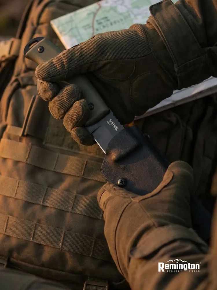 Нож туристический с фикс. лезвием Remington Sentinel Dark Green