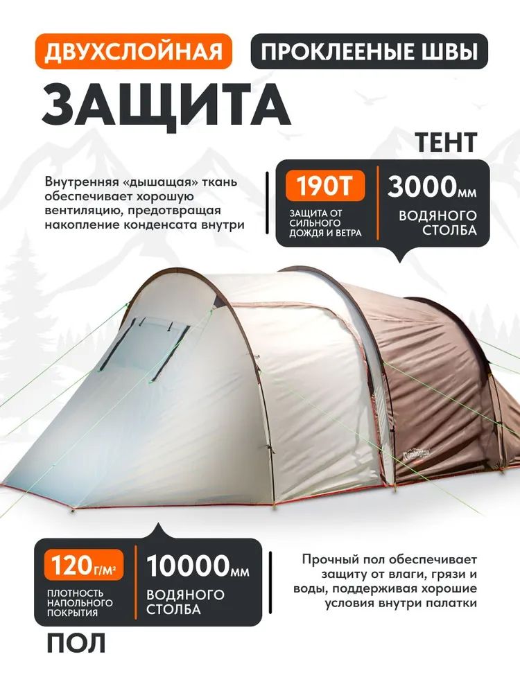 Палатка туристическая Remington Silence IV, 4-х местная
