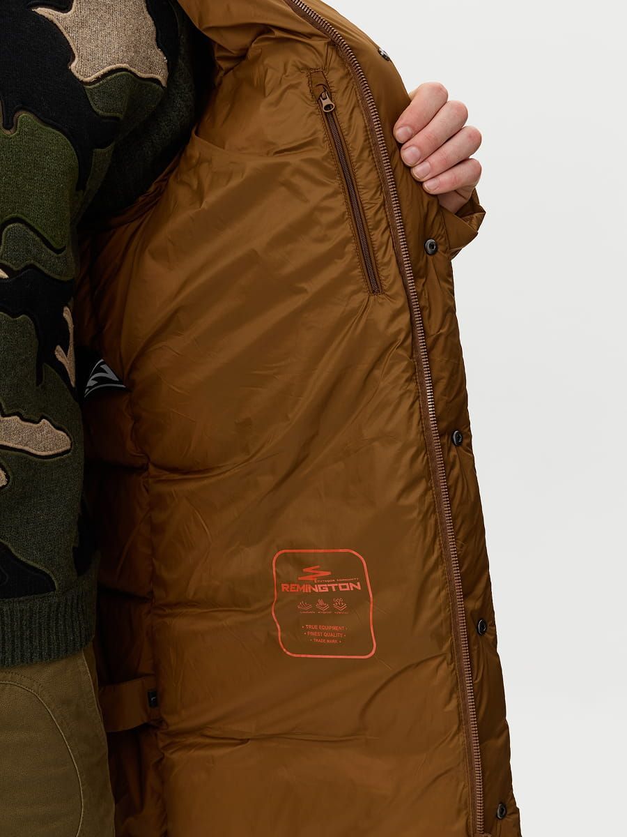 Пальто пуховое мужское Remington DOW2 Anthracene Brown
