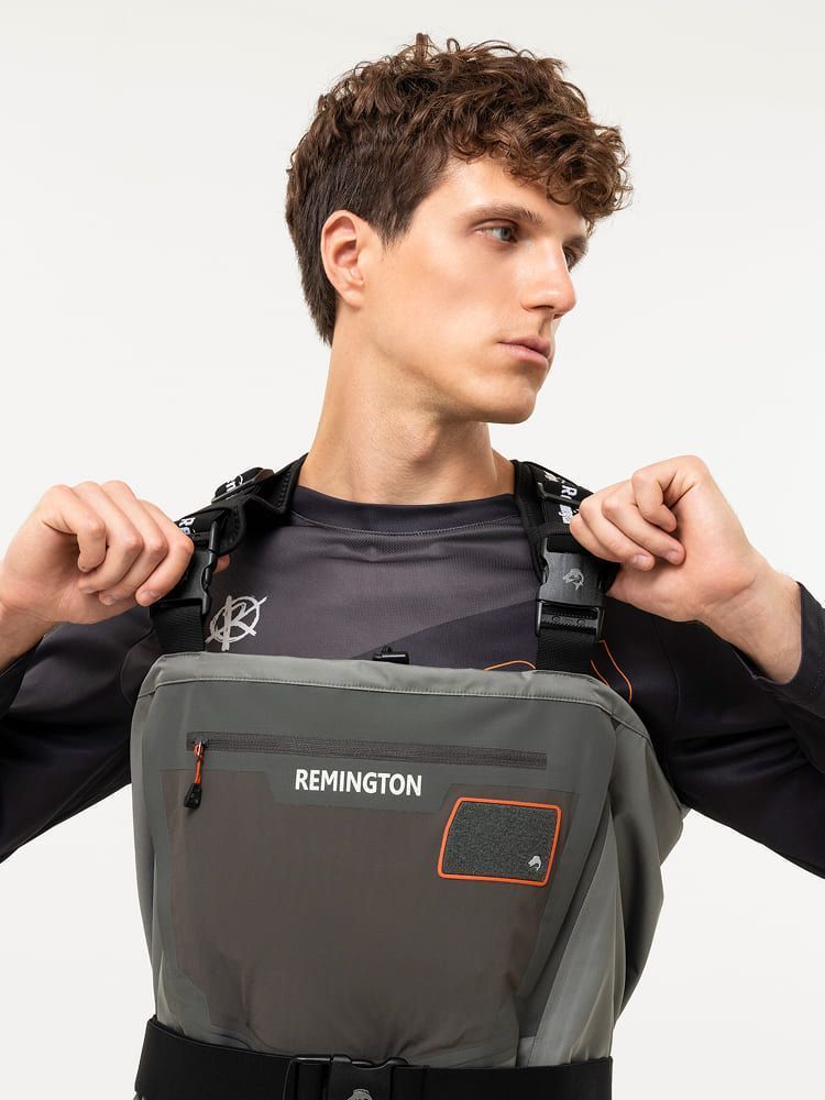 Рыболовные вейдерсы забродные Remington Fishing Rivers Black / Grey