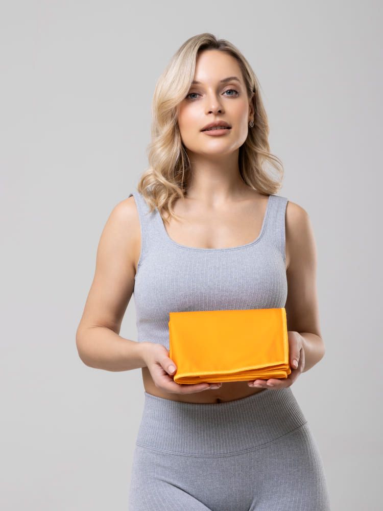 Полотенце Remington из микрофибры, 150*75 см, цвет оранжевый, в резиновой коробке